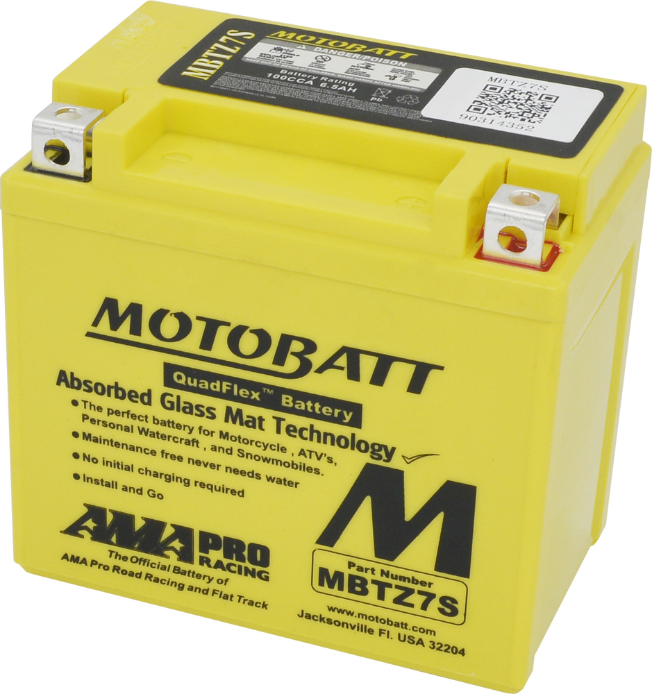 MOTOBATT BATTERY MBTZ7S SEALED FACTORY ACTIVATED
