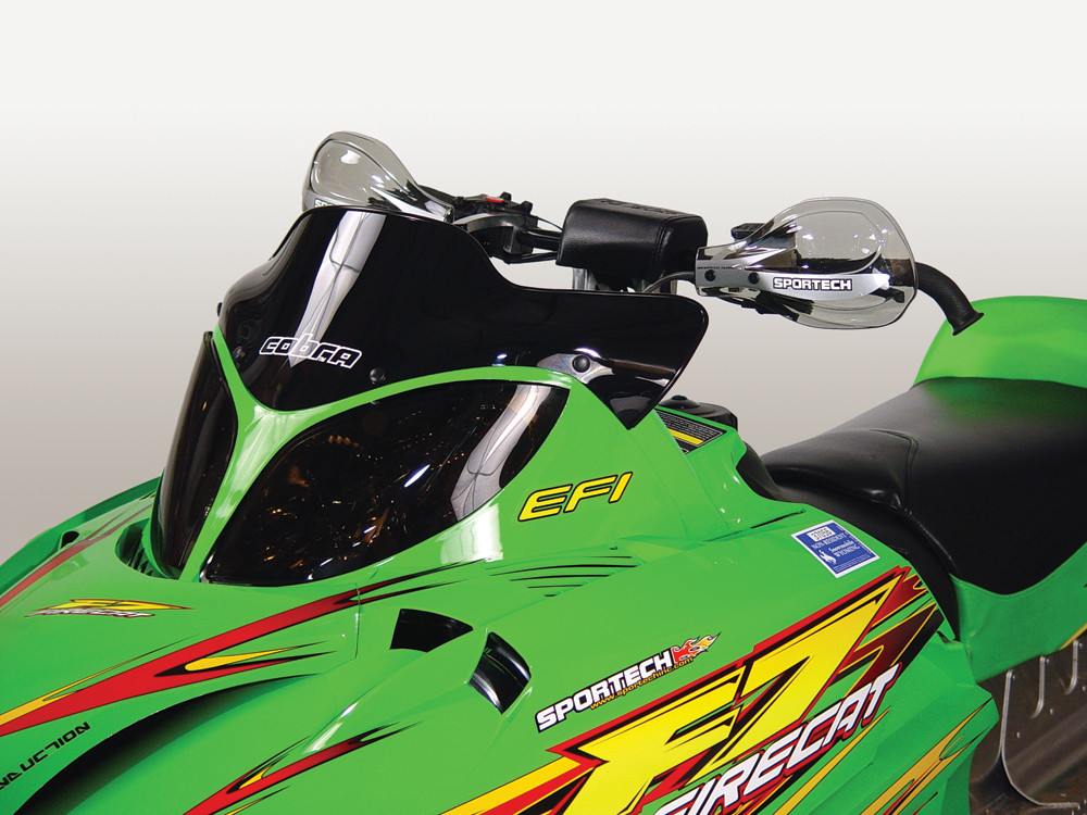 POWERMADD COBRA W/S X-LOW BLACK 7" A/C M-SERIES/FIRECAT