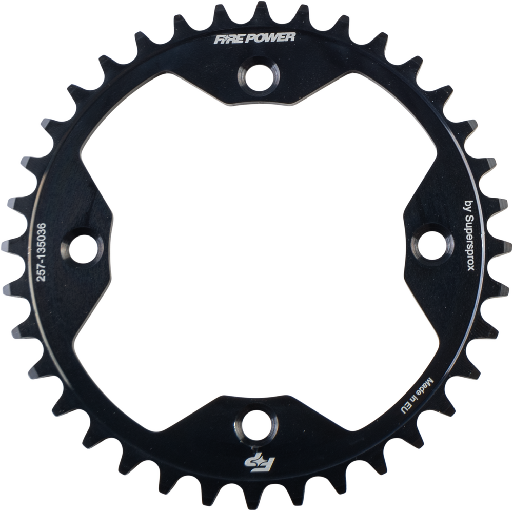 FIRE POWER REAR SPROCKET STEEL 36T BLK