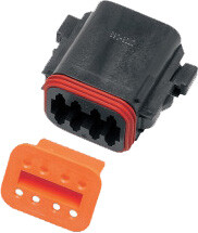 Namz Custom Cycle 8-Wire Black Deutsch Plug & Wdglck Hd# 72118-94bk