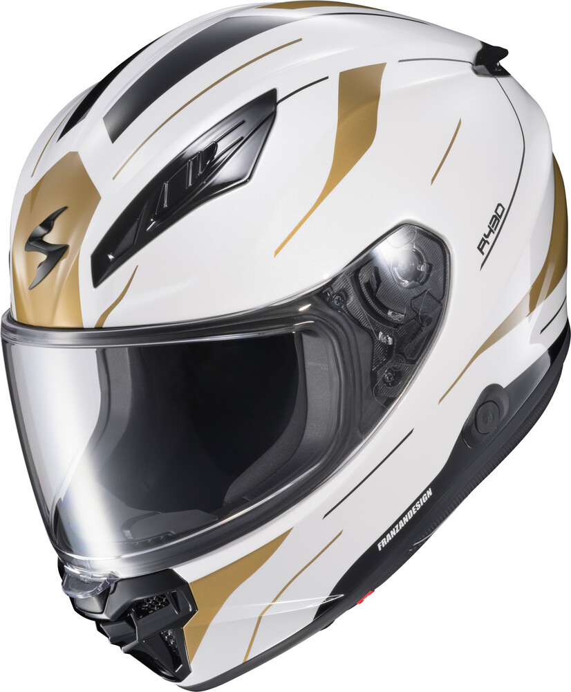 Scorpion EXO 2026 EXO-R430 Full Face Helmet — White/Gold