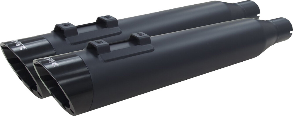 TBR COMP-S SLIP-ON TC FLH/FLT BLACK W/BLACK SLASH ENDCAP