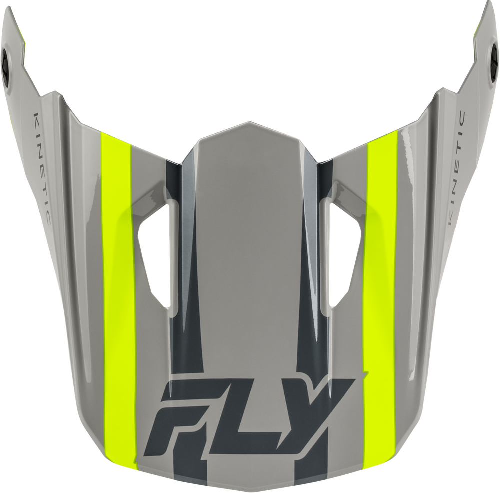 Fly Racing Kinetic Helmet Visors (2027) — Grey/Hi-Vis