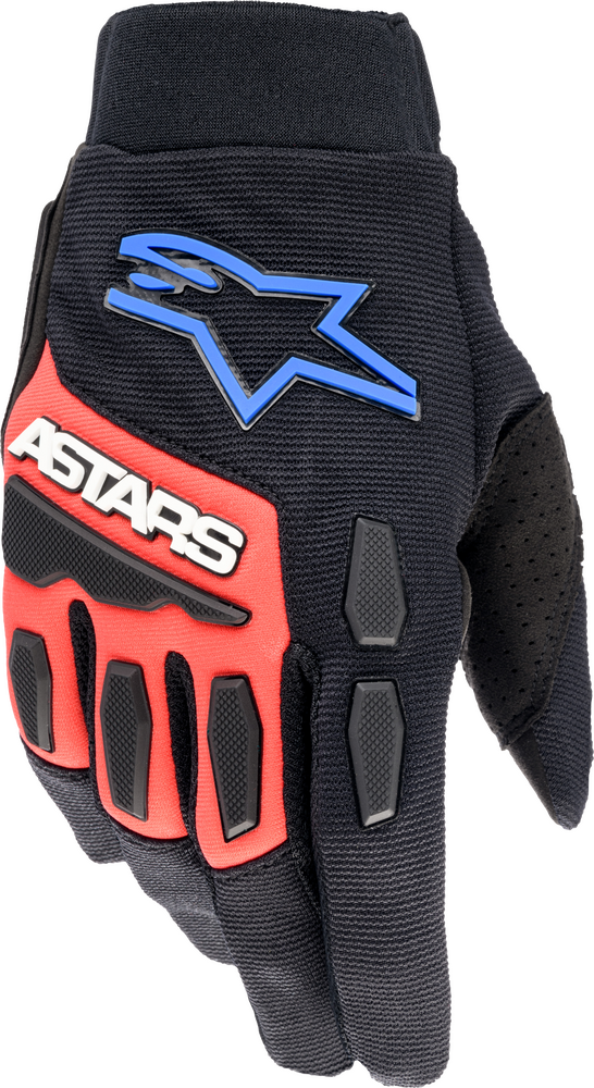 FULL BORE XT GLOVES BLACK/BRIGHT BLUE/RED 2X