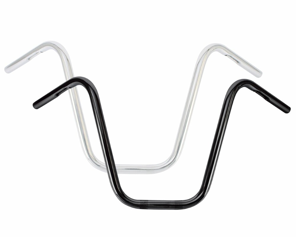 BURLY BRAND NARROW 16" APEHANGERS 1" BLACK