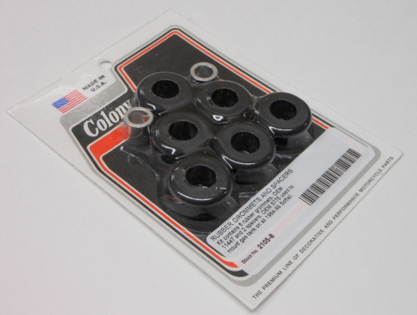 COLONY MACHINE RUBBER GROMMETS/SPACERS GAS TANK MNT KIT 84-99 S0FTAIL