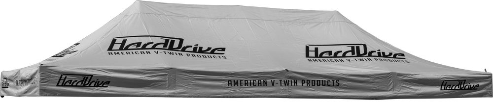 HARDDRIVE CANOPY GREY WITH LOGO 10' X 20' REPLACMENT TOP