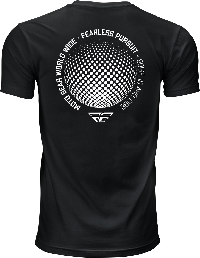 FLY RACING FLY WORLDWIDE TEE BLACK LG