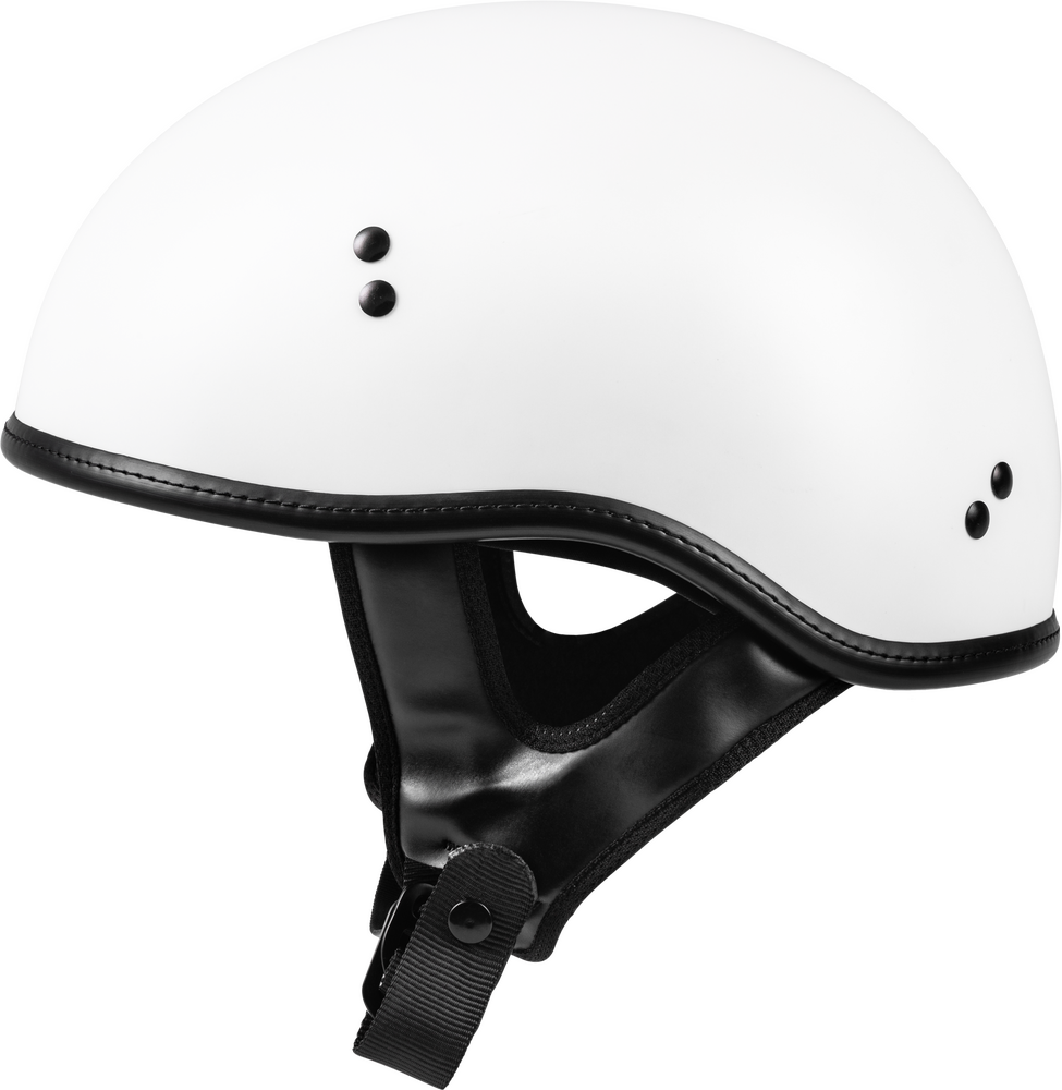Highway 21 .357 Half Helmet — White