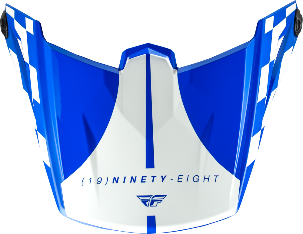 Fly Racing Kinetic Lite Rival Helmet Visor (2026) — Gloss Blue/White