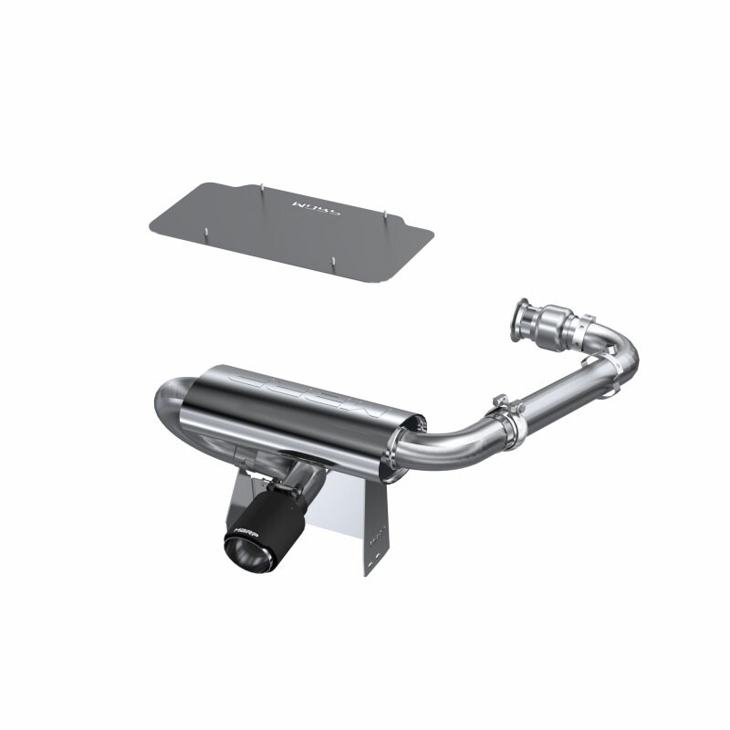 Mbrp Single Slip-On Turbo Back Center Exit W/ Perf Muff Cf