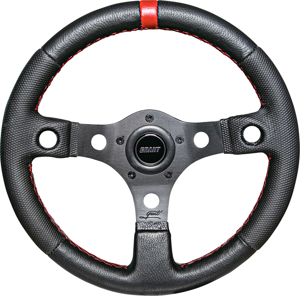 Grant Competition Steering Wheel Black/Red W/Inserts