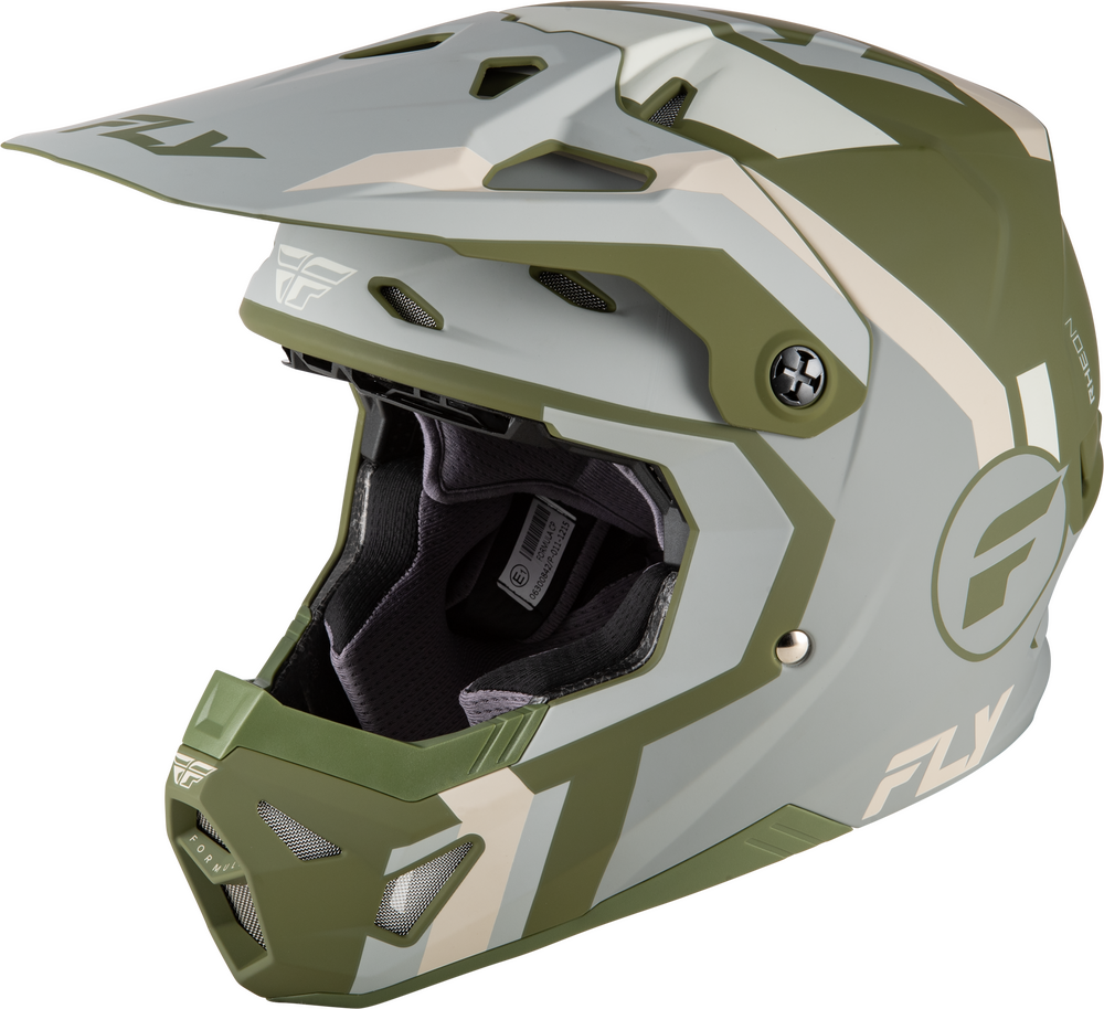 Fly Racing 2026 Formula CP Seal Helmet — Stone/Khaki/Olive