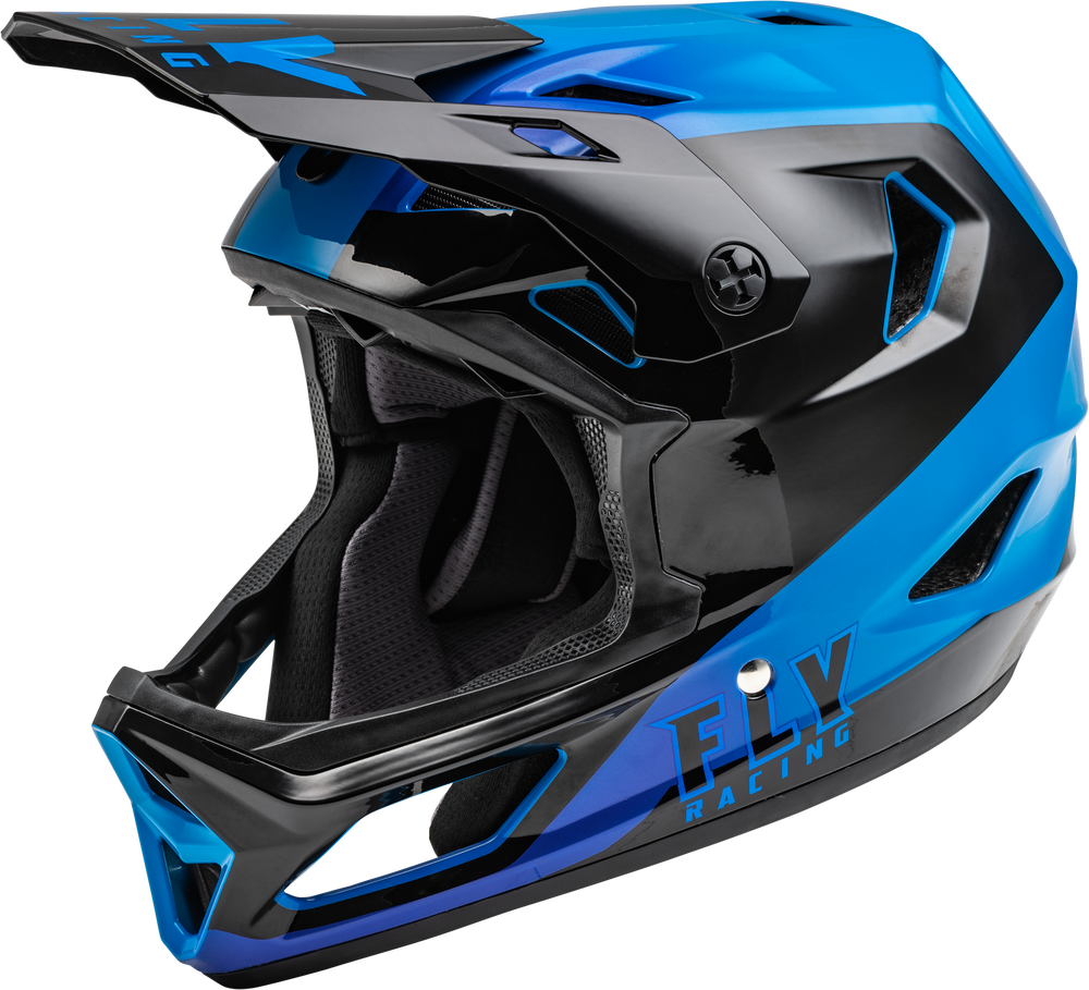 RAYCE BICYCLE HELMET BLACK/BLUE SM