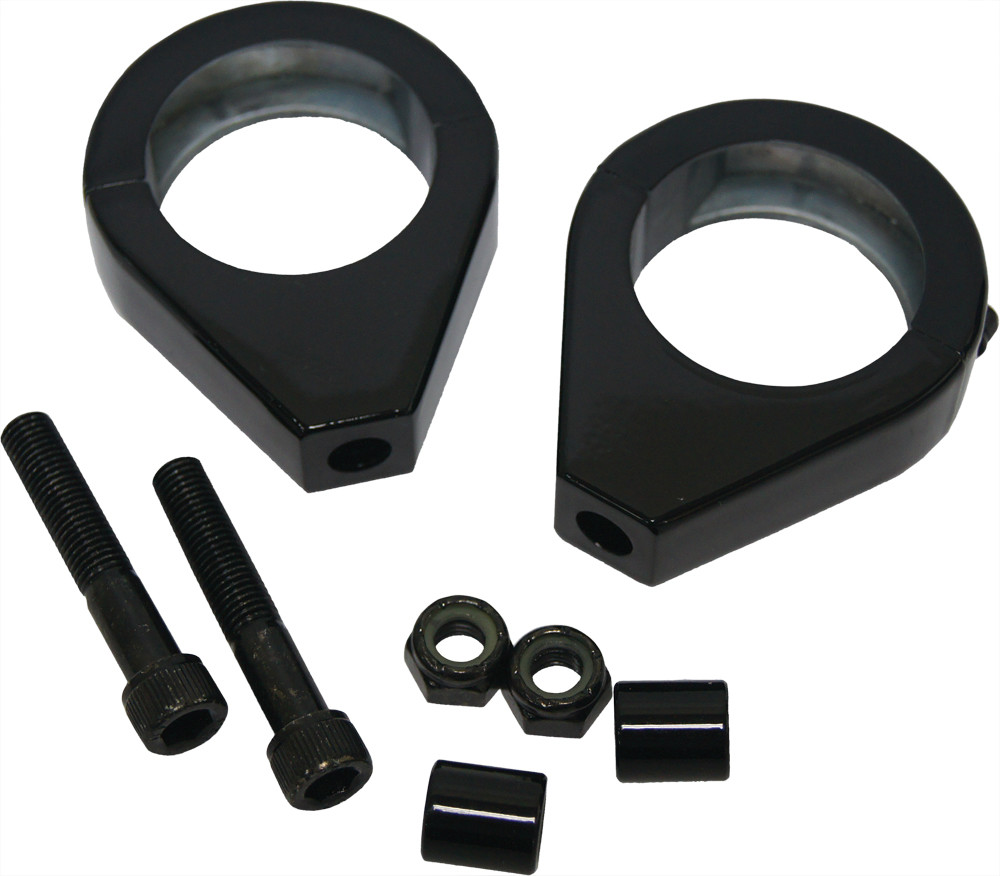 HardDrive Turnsignal Clamps 39mm PR Black