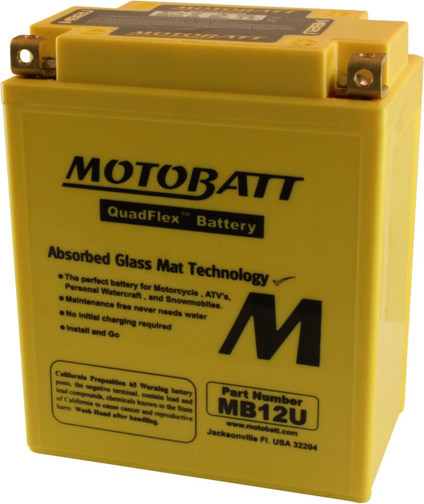 MOTOBATT BATTERY MB12U SEALED FACTORY ACTIVATED
