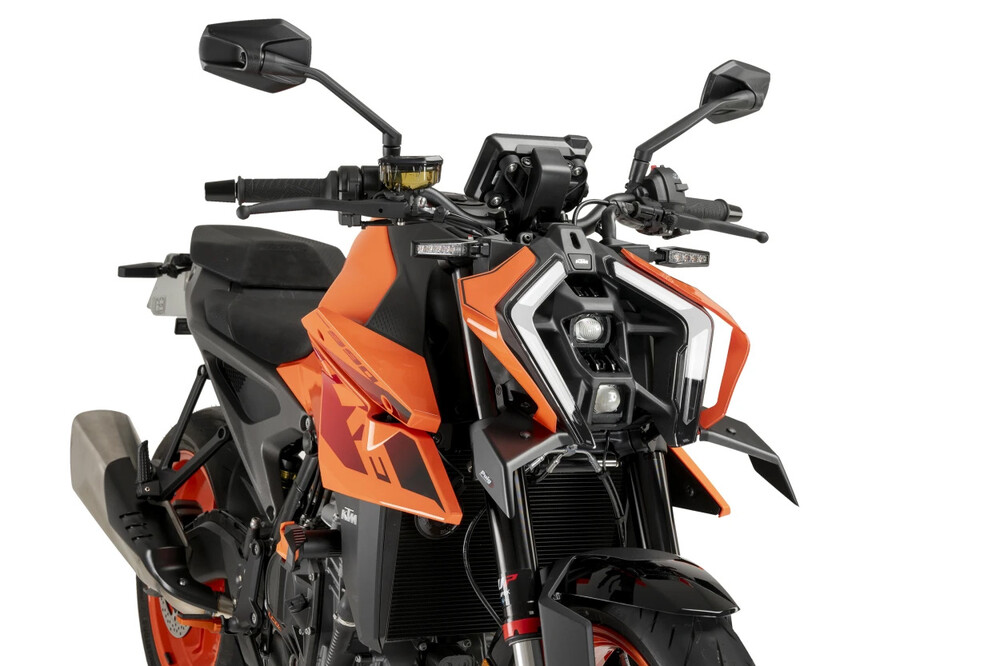PUIG DOWNFORCE FRONT SPOILER MATT BLACK KTM