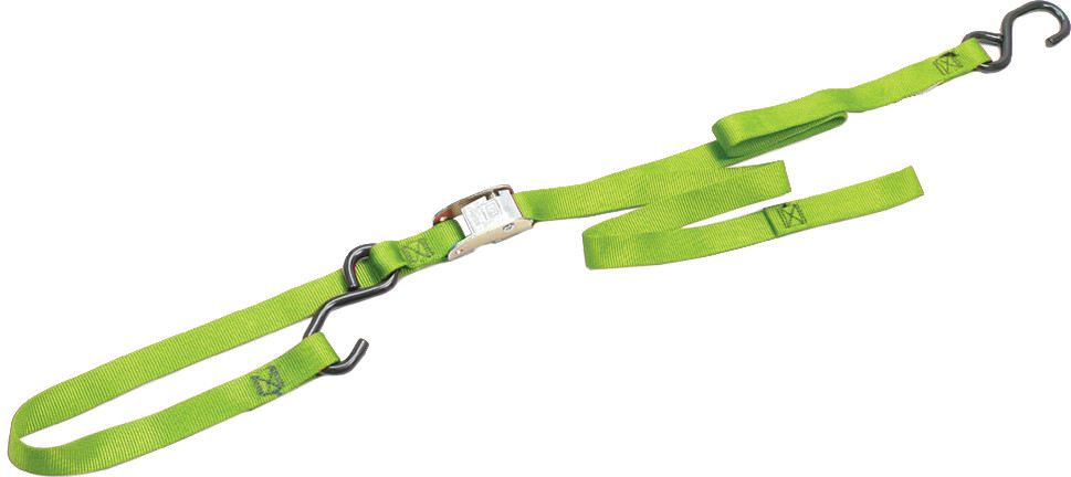 ANCRA CLASSIC TIE-DOWNS NEON GREEN 66"X1" PAIR