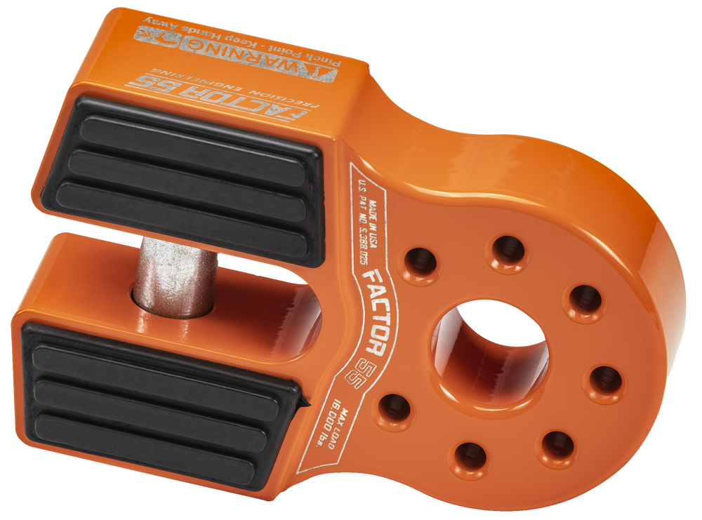 FLATLINK XTV WINCH SHACKLE ORANGE