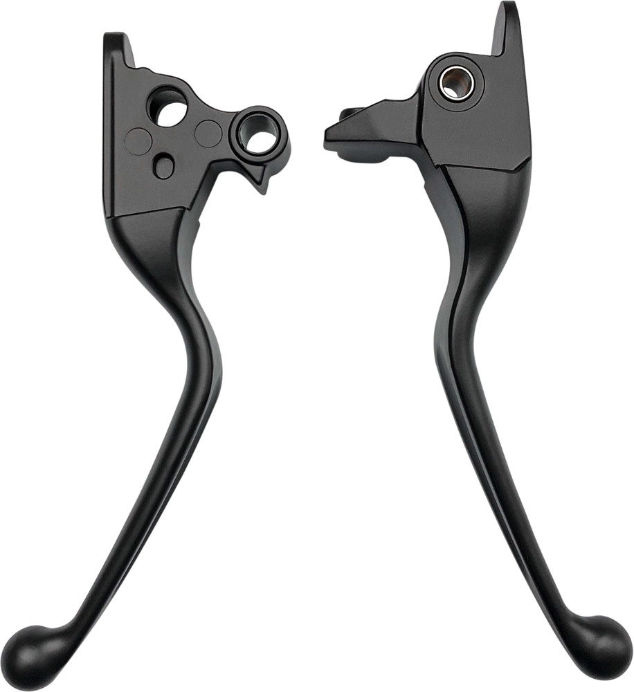 HARDDRIVE SMOOTH LEVER SET BLACK FLH/FLT 08-13 W/CABLE CLUTCH