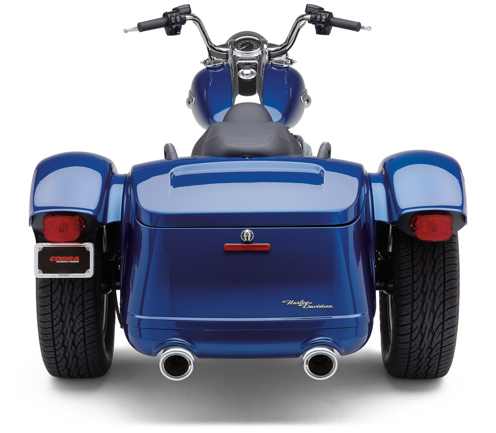 COBRA 909-TWINS 4" SLIP-ONS CHROME FREEWHEELER 15-22