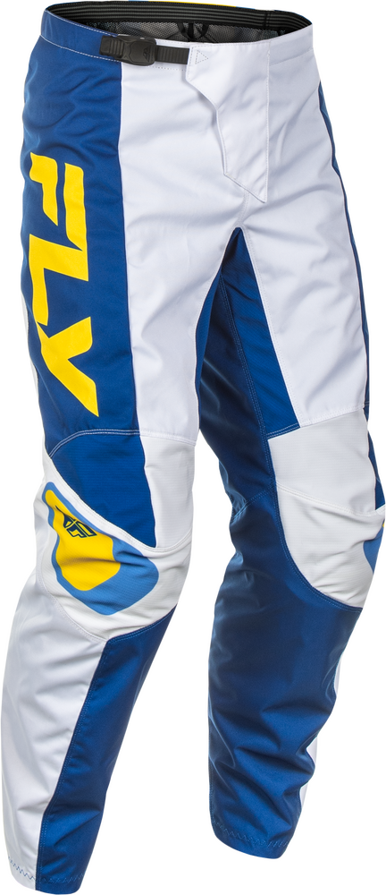 Fly Racing F-16 Pant — White/Dark Blue/Yellow