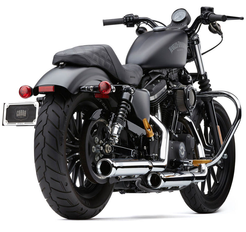 COBRA 3" NH SERIES SLIP-ONS CHROME SPORTSTER 14-22