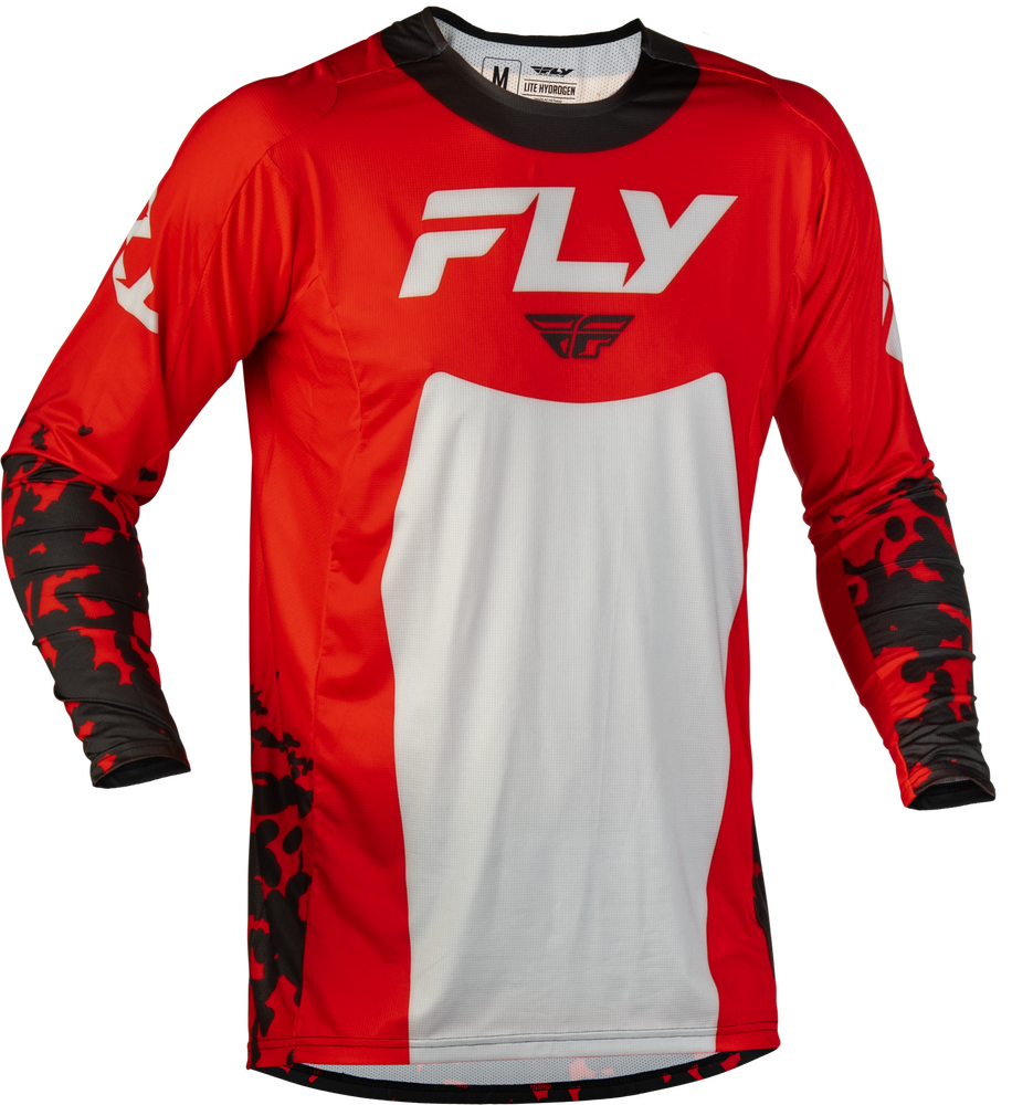 Fly Racing Lite Flake Jersey (2027) — Red/Grey/Black