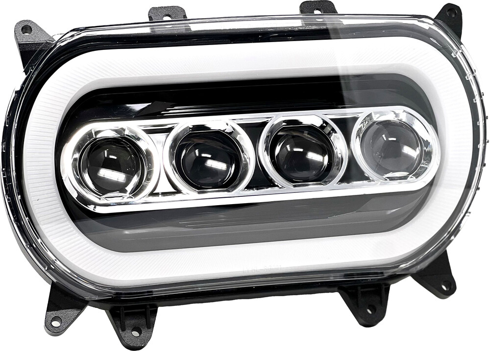 LETRIC LIGHTING CO QUAD-BEAM INTEGRTED LED HEADLIGHT `15-UP FLTR