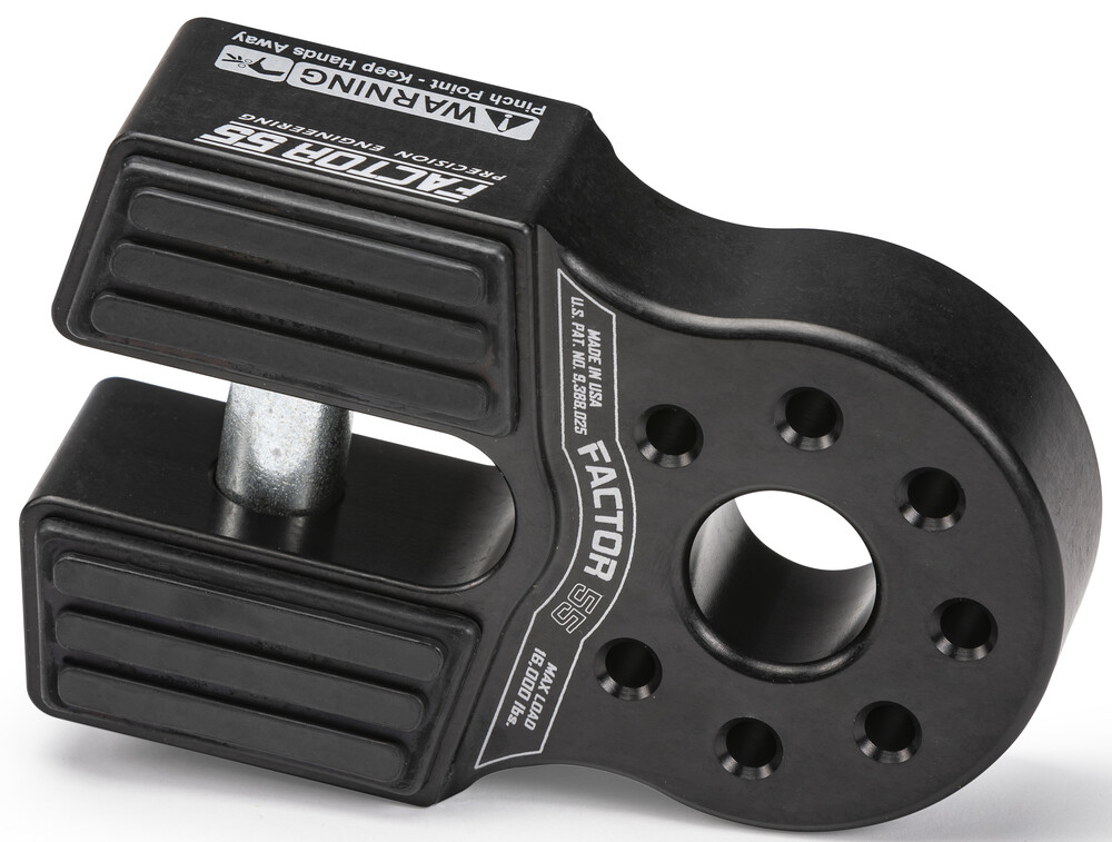 FLATLINK XTV WINCH SHACKLE BLACK