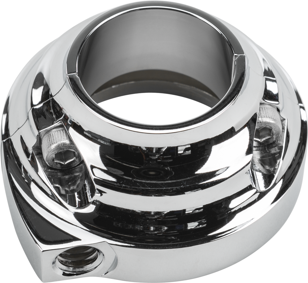 HARDDRIVE THROTTLE CLAMP SINGLE CABLE SCREW IN STYLE CHROME