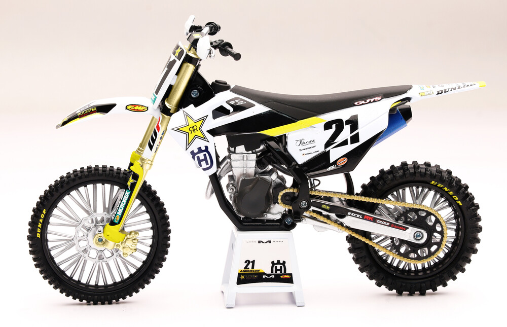 New-Ray 1:12 Scale Rockstar Husqvarna Jason Anderson #21