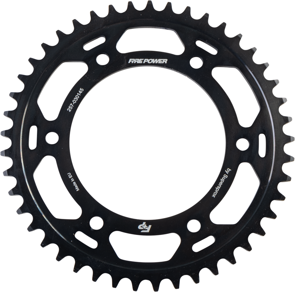 FIRE POWER REAR SPROCKET STEEL 45T BLK