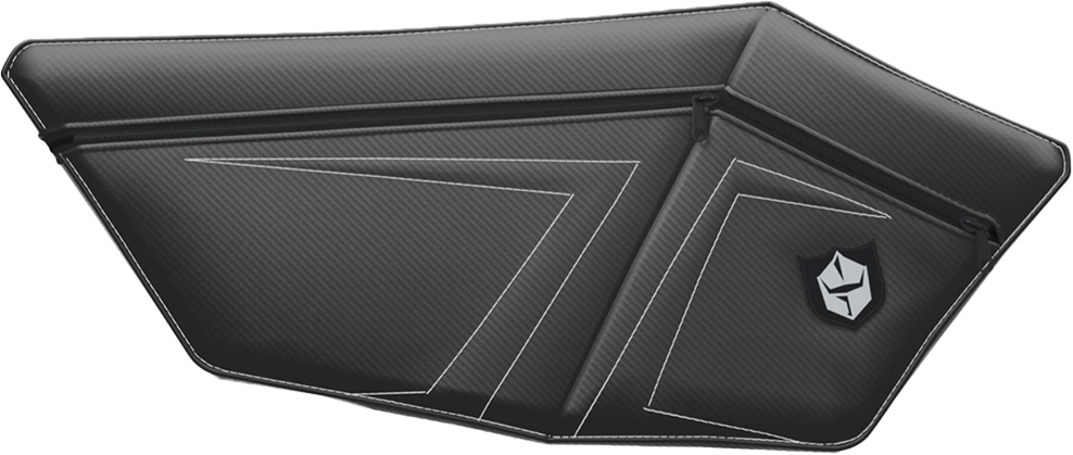 RZR PRO XP DOOR BAGS W/ KNEE PADS WHITE POL