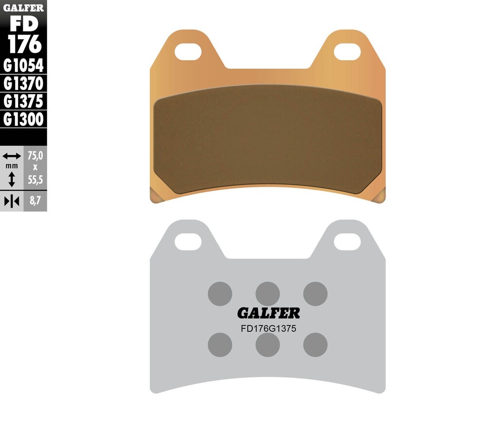 BRAKE PADS SINTERED CERAMIC FD176G1375