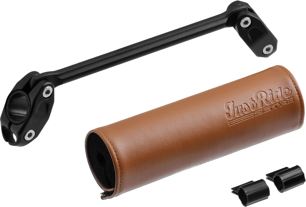 ZETA HANDLEBAR BAR PAD SET 165MM BROWN PAD W/185MM BRACE
