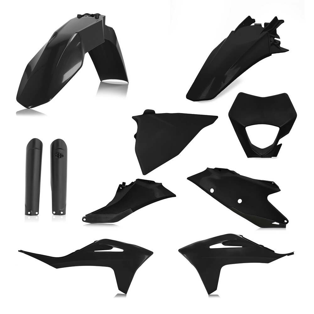 ACERBIS FULL PLASTIC KIT GAS BLACK