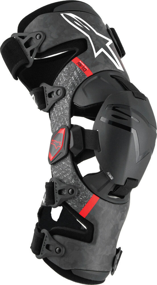 Alpinestars Supertech RK-10 Plasma Knee Brace — Black/Red