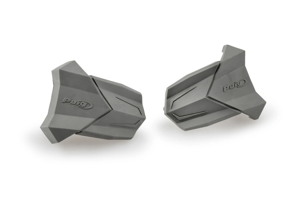 RUBBER END REPLACEMENT FRAME SLIDER R19 PAIR GREY