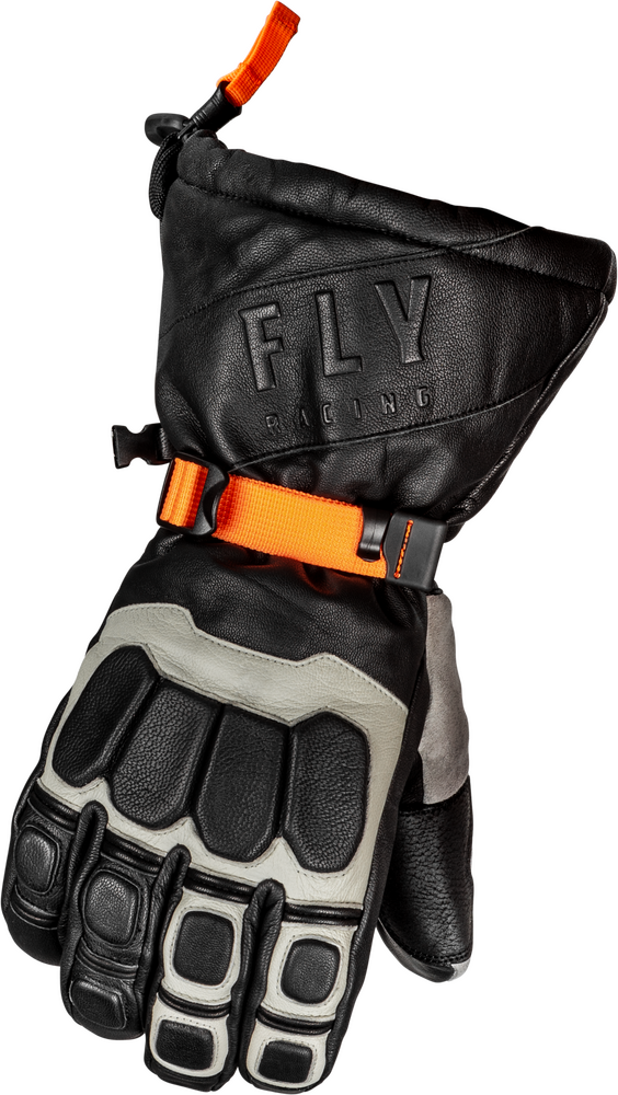 Fly Racing Glacier Gloves — Black/Grey/Orange