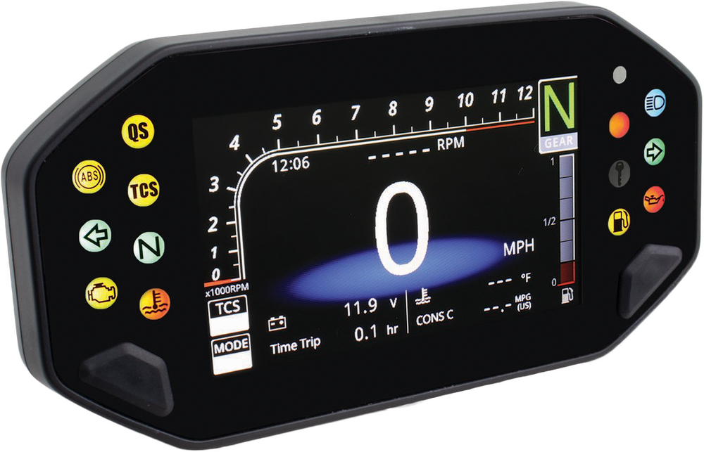 KOSO RX-4 TFT MULTIFUNCTION METER BLACK YAM