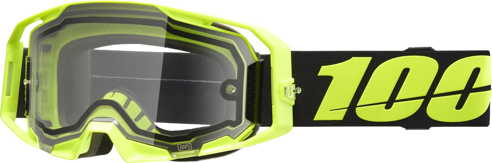 ARMATIC  ENDURO MOTO GOGGLE NEON YELLOW CLEAR