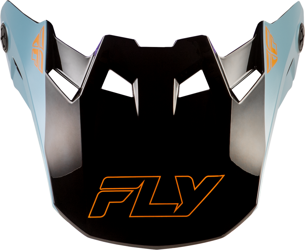 Fly Racing Formula CC Glide Visor (2026) — Black Carbon/Grey/Silver