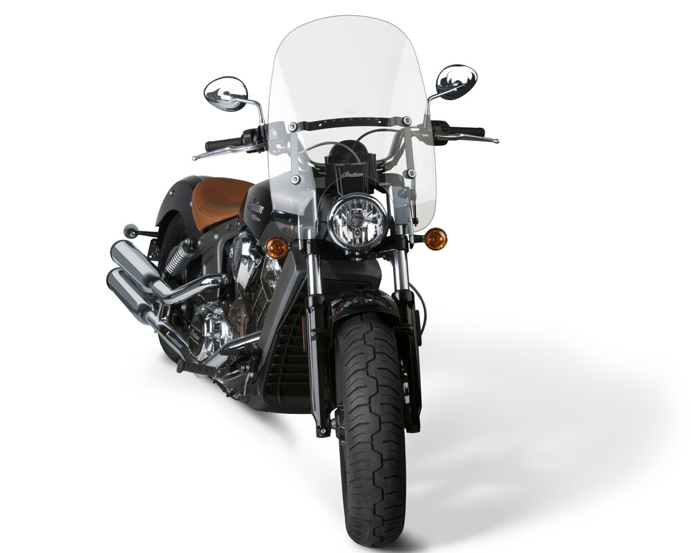 SPARTAN WINDSHIELD 18.5" CLEAR QUICK RELEASE INDIAN
