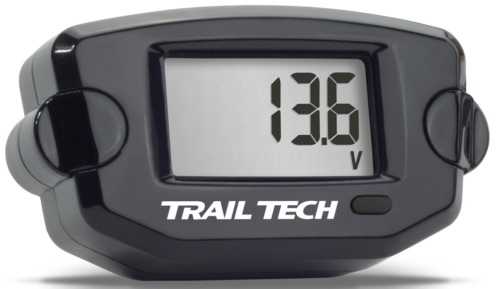 TRAIL TECH VOLTAGE METER BLACK