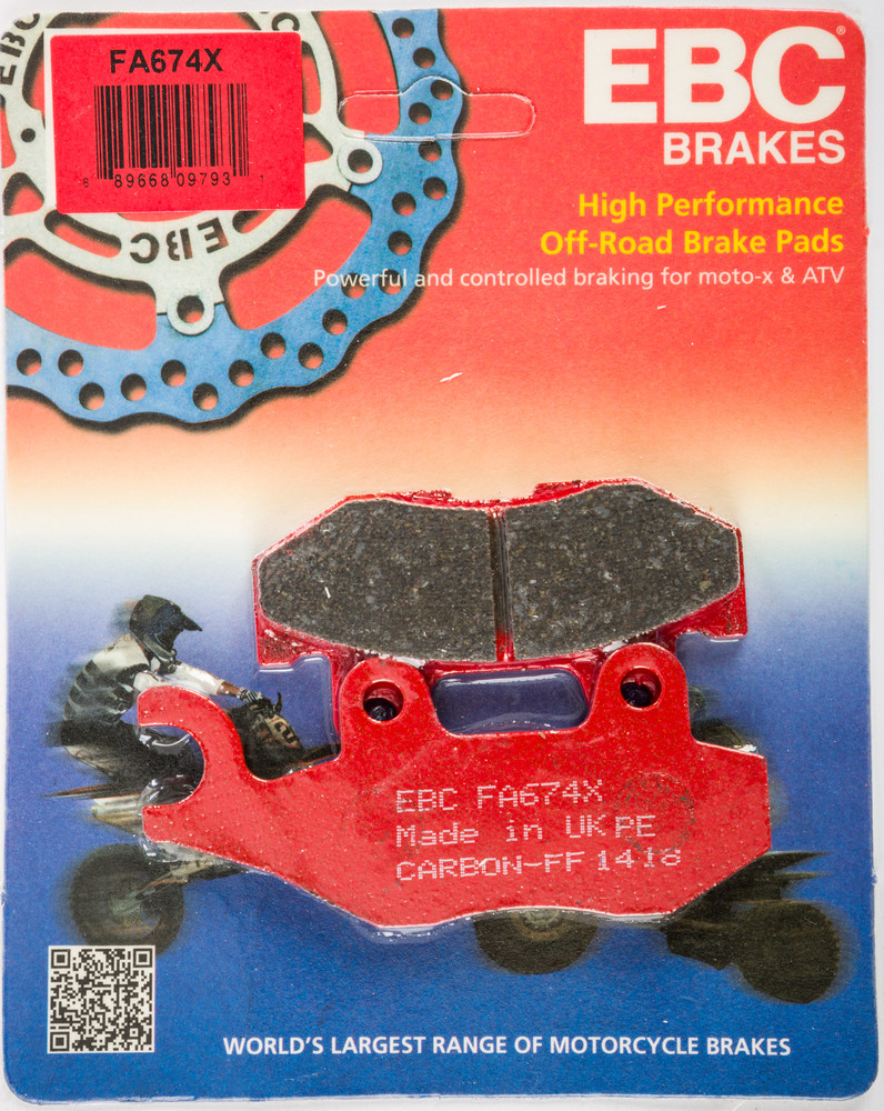 EBC BRAKE PADS FA674X CARBON X SERIES