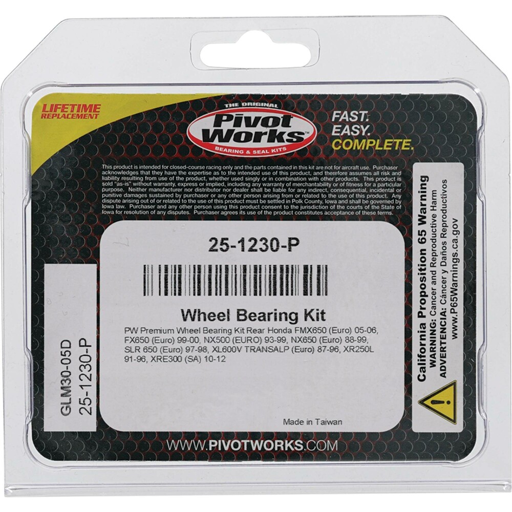 PIVOT WORKS WHEEL BEARING KIT PREMIUM