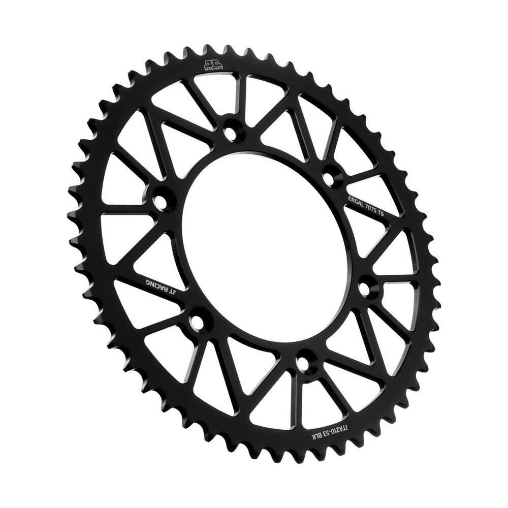 JT REAR RACELITE SPROCKET ALUM 53T-520 BLK BETA/HON