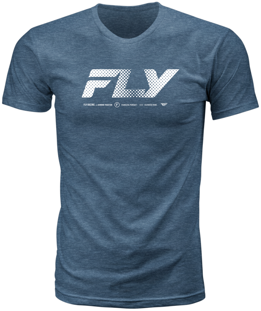 FLY RACING FLY WORLDWIDE TEE BLUE LG