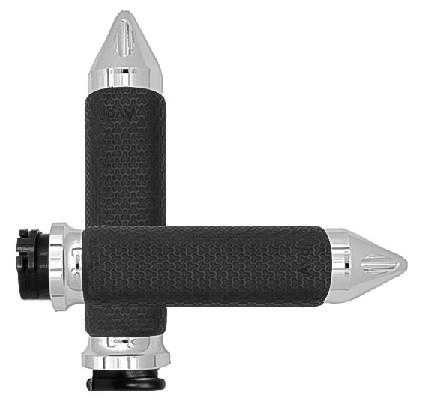 AVON CABLE THROTTLE MEMORY FOAM GRIP CHROME